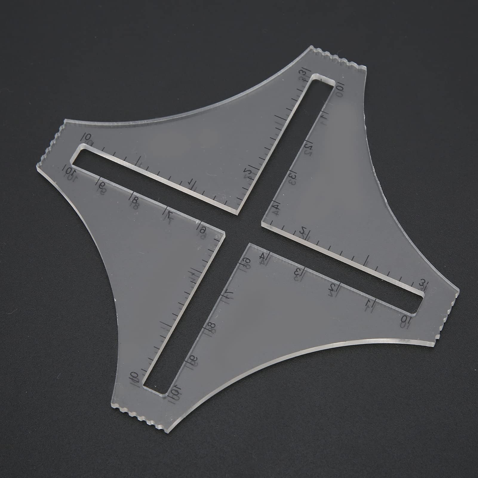 Righello per trapuntatura Fai da Te in plastica Trasparente, Set di Modelli a Quattro Angoli per Artigianato, Cucito Professionale, Regalo