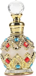 Refillable Perfume Bottle with Dosage Control Travel Empty Fragrance Container for Essential Oils Elegant Cap Glass Bottle for Portable Aromatherapy