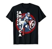 Avengers Vintage Captain America Avengers Icon T-Shirt