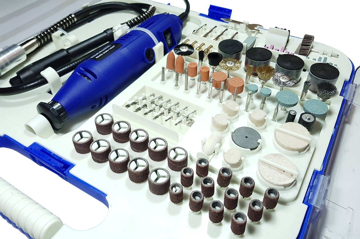 MINI TRAPANO PER MODELLISMO 163 ACCESSORI PUNTE 330W CON PROLUNGA