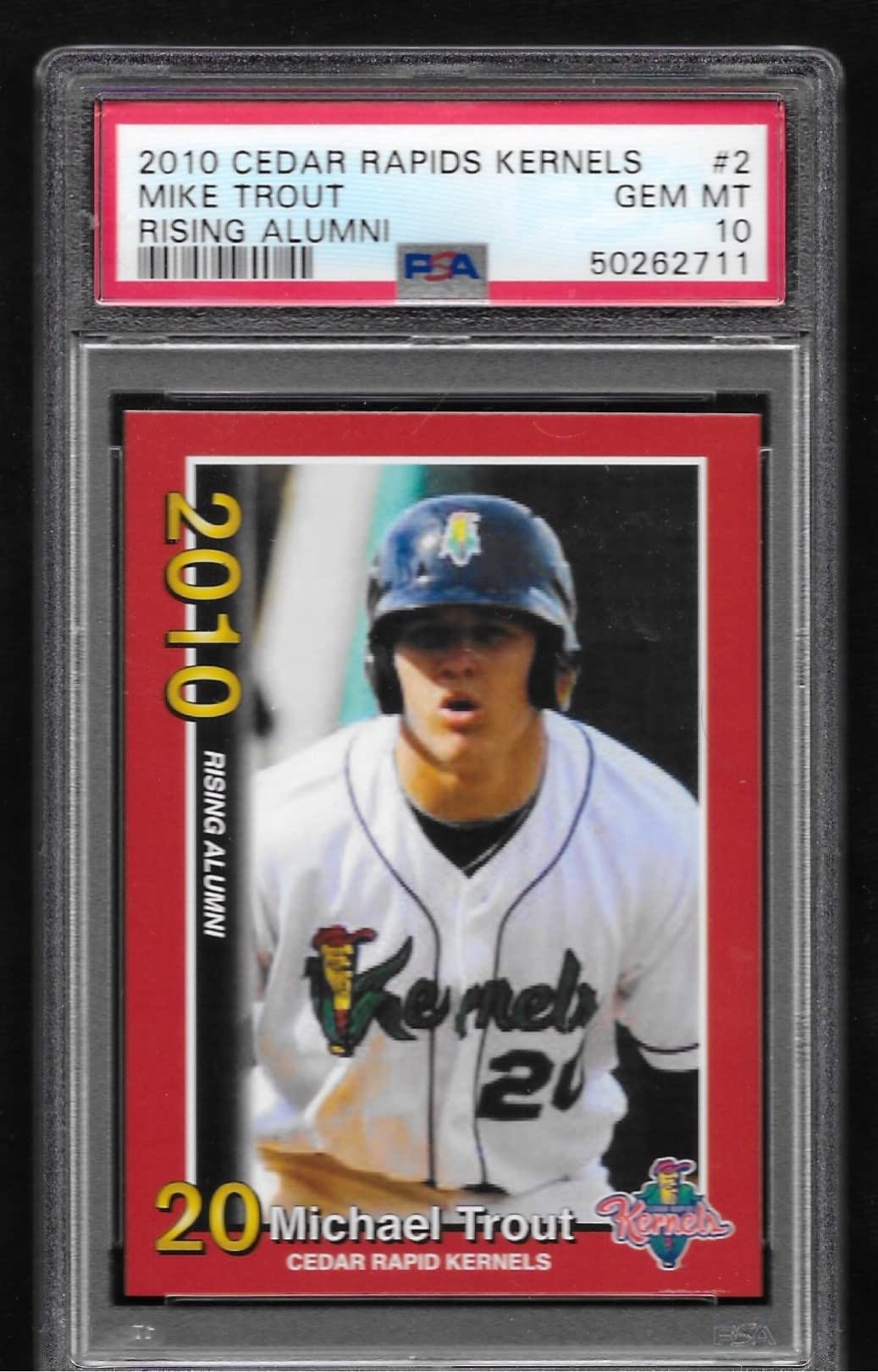 マイク・トラウト PSA10鑑定済み Amazon.com: PSA 10 MIKE TROUT 2010 CEDAR RAPIDS ROOKIE CARD GRADED