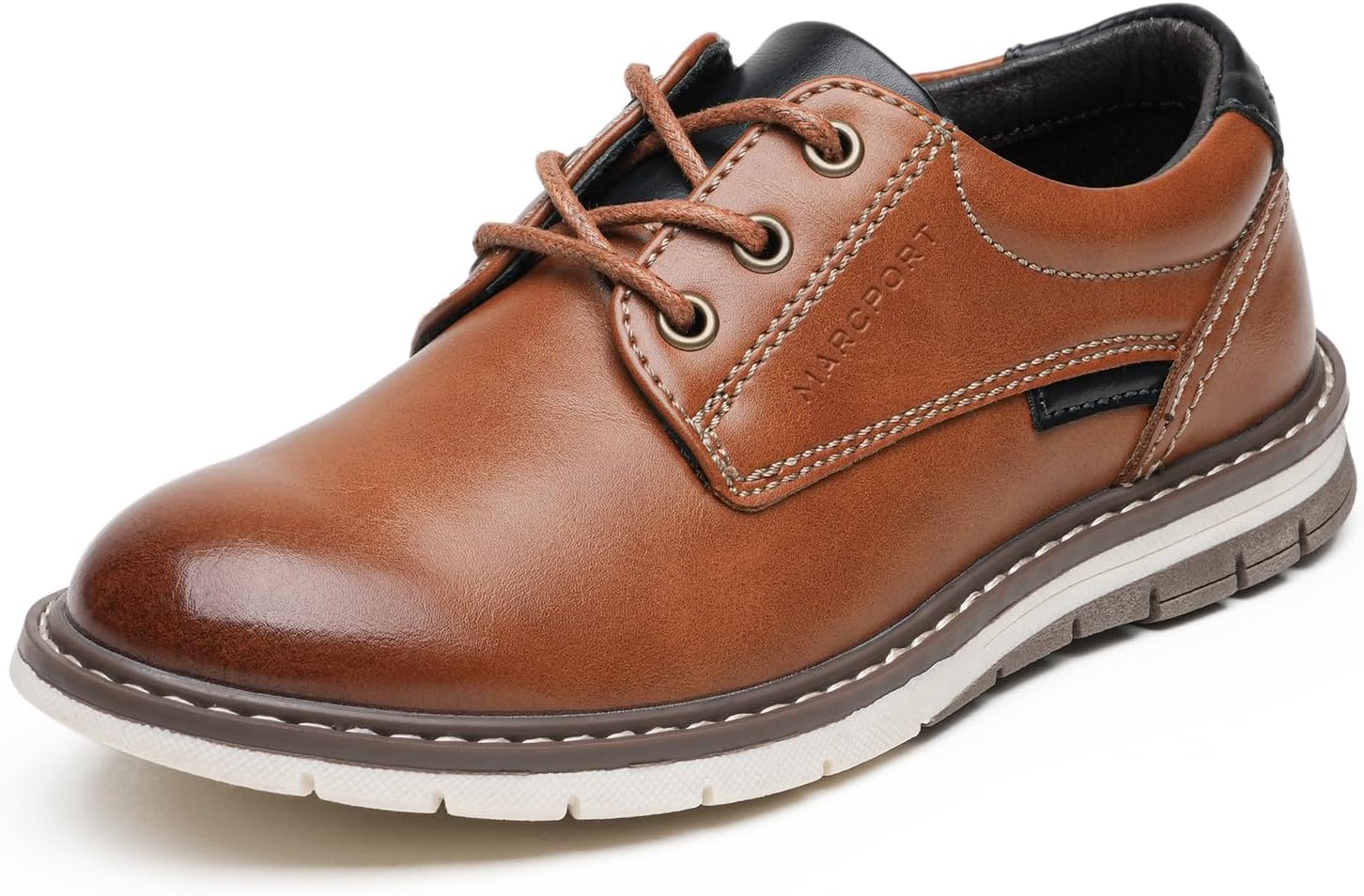 Marcport Boys Casual Oxford Shoes Lace-Up Comfort Dress Shoes