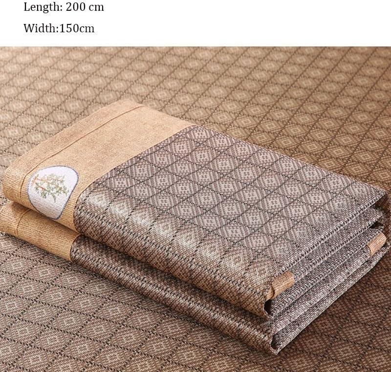 Brown Plain Weave Bedspread | Tengxi Three Piece Foldable Air Conditioner Ice Silk Sheet Home Gift(200*150cm)