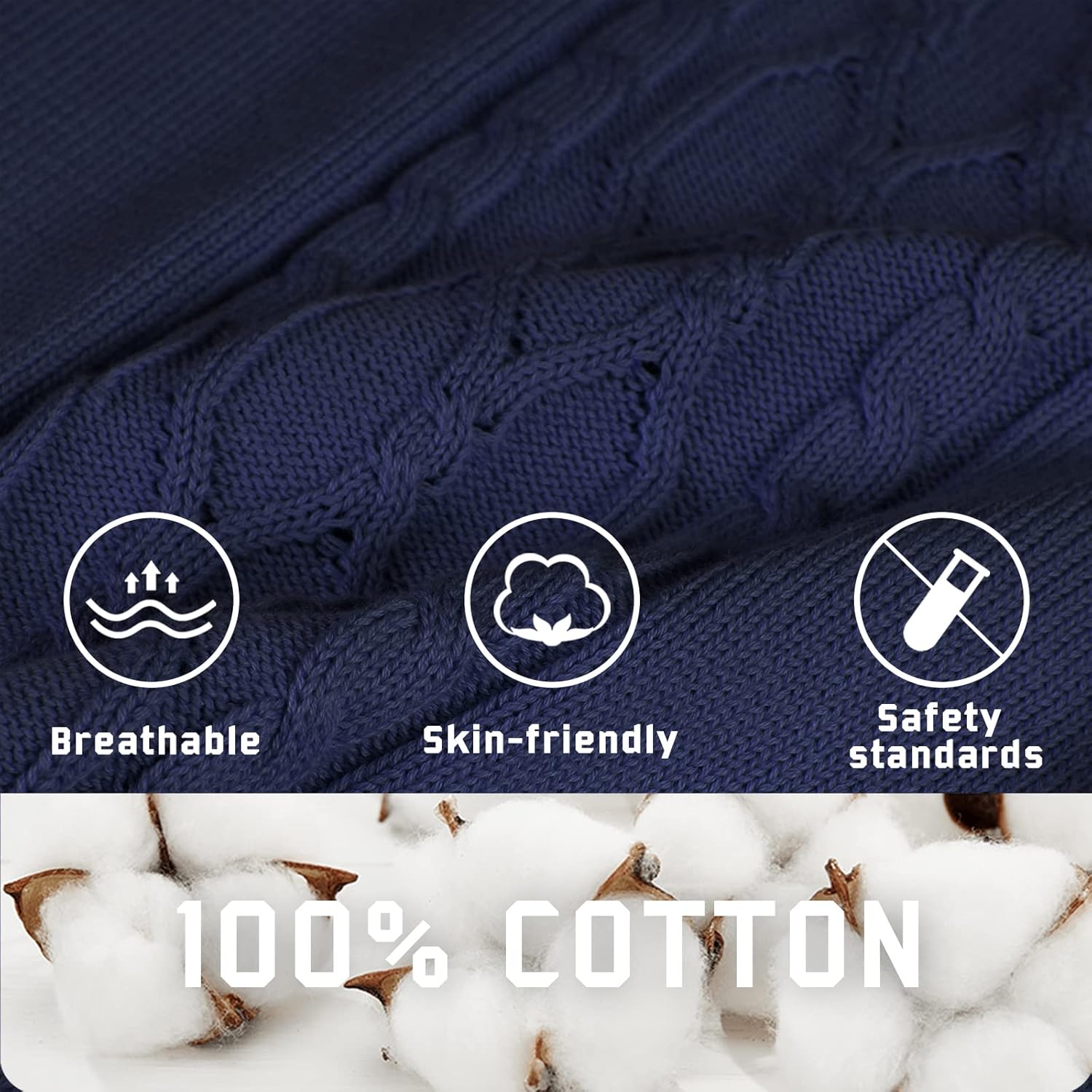 Kid Nation Boys Sweater Vest 100% Cotton School Uniform Vest for Girls Boy Toddler Kids Knit Vest - Image 5