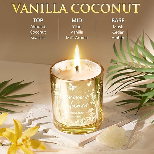 Miniatura 6 de Velas perfumadas para mujer, juego de 3 velas de soja para el hogar, juego de velas votivas perfumadas para vacaciones, regalos de cumpleaños para