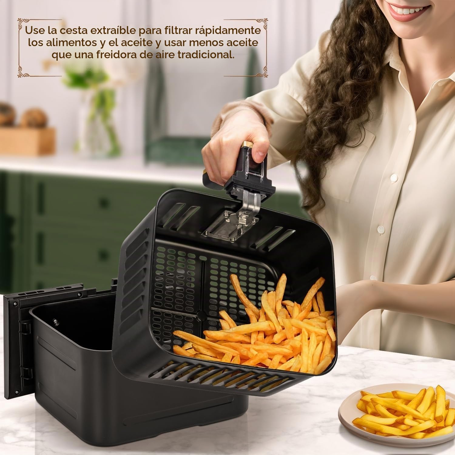 AIGOSTAR FREIDORA KIM CHEF 8L SIN ACEITE (94007)