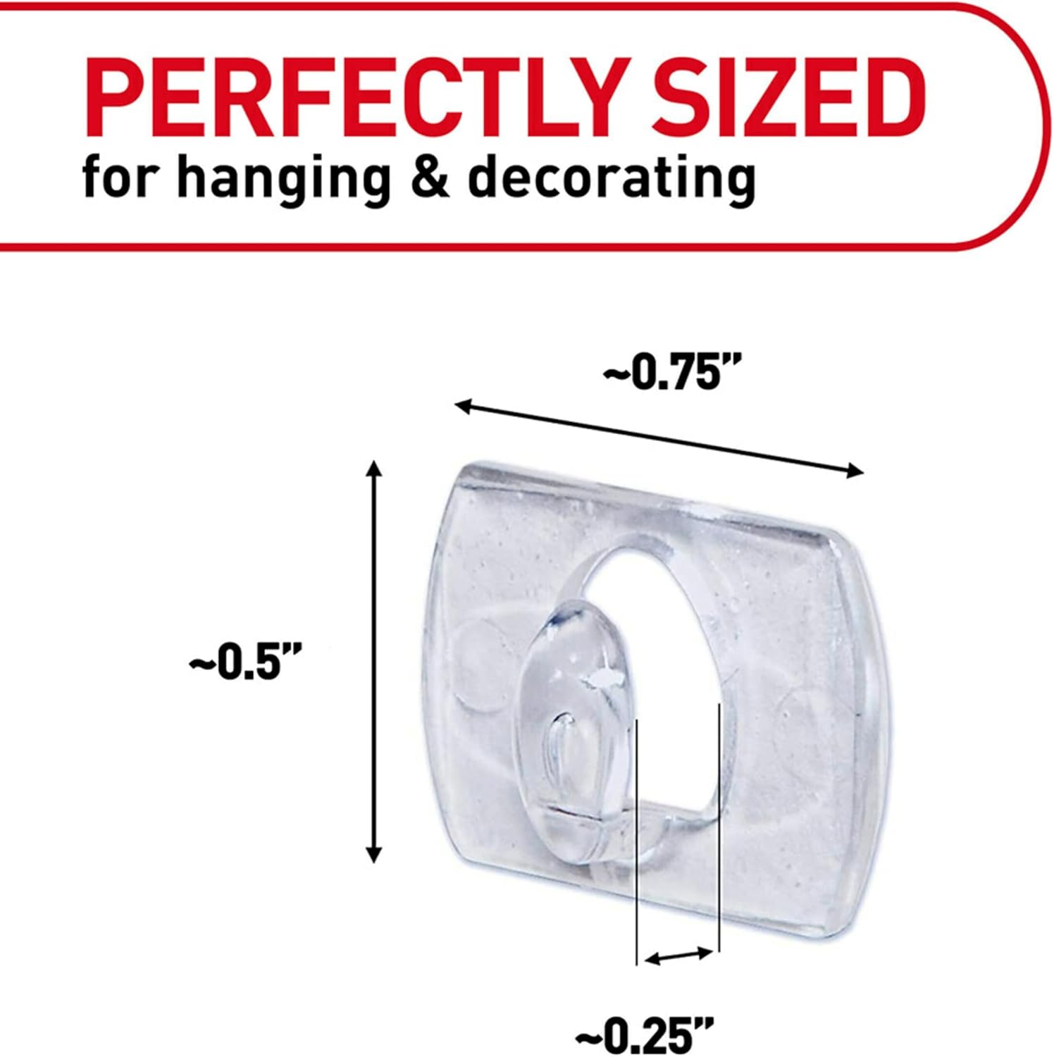 Command Indoor Mini Light Clips, Damage Free Hanging Christmas Lights, Mini Wall Clips for Hanging Indoor Christmas Decorations, Lights and Cables, 90 Count