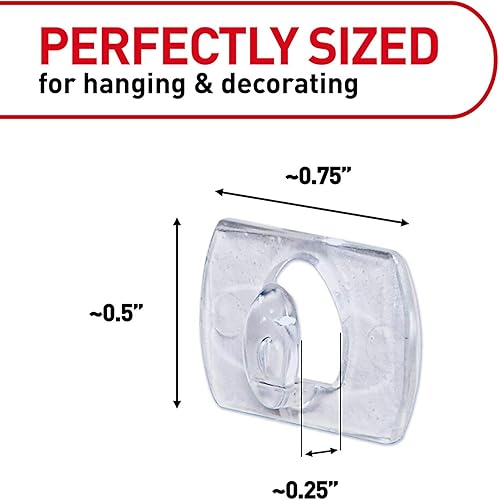 Miniatura 2 de Command Mini clips de luz para interiores, clips de luz colgantes de Navidad sin daños, mini clips de pared para colgar decoraciones navideñas en