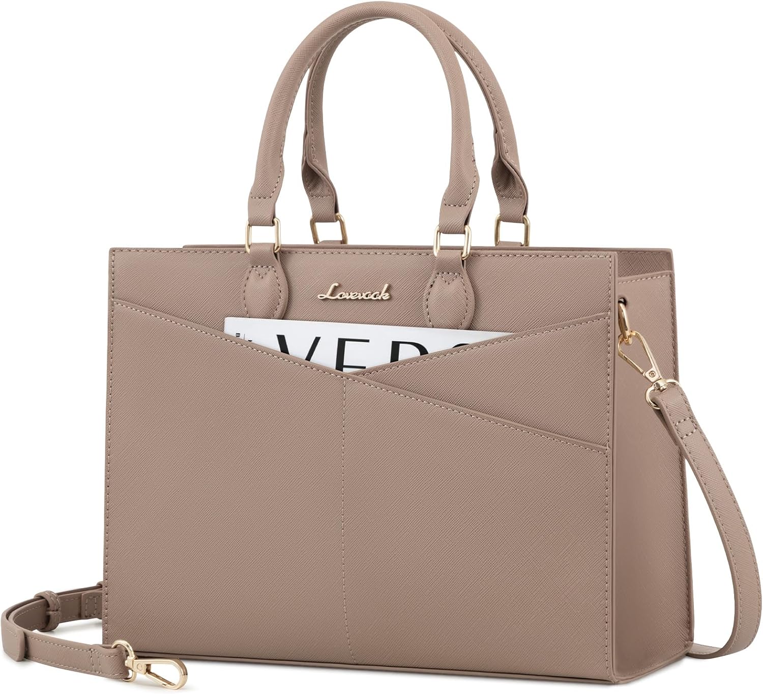 LOVEVOOK Purses for Women,Satchel Handbags Tote Bag, Black Pu Leather Shoulder Crossbody Top Handle Purse with Zipper