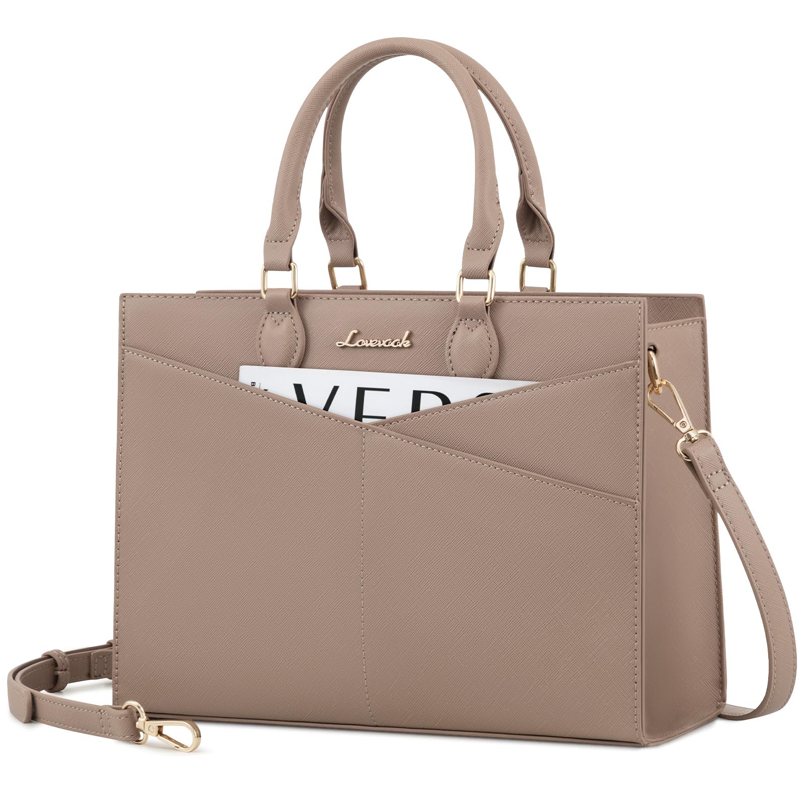 LOVEVOOK Purses for Women,Satchel Handbags Tote Bag, Black Pu Leather Shoulder Crossbody Top Handle Purse with Zipper