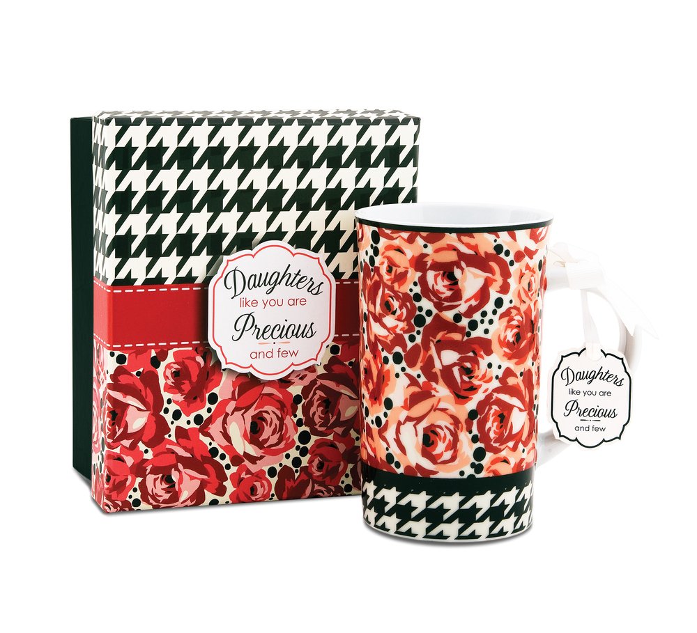 Jessie Steele 49027 You & Me 4-3/4-Inch Deco Rose Mug, Daughter, 12-Ounce