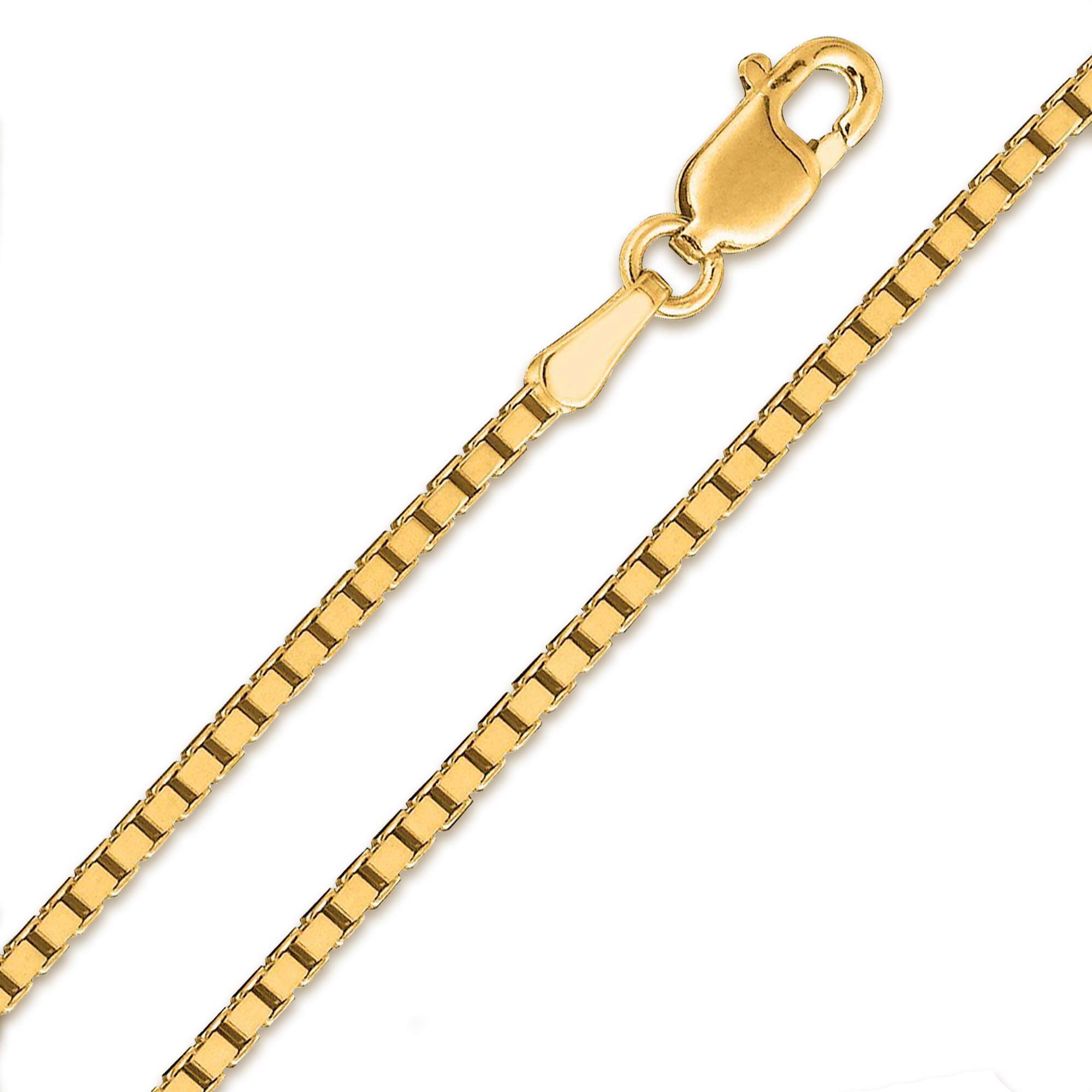 Franco Chain Solid 14K Yellow Gold-plated Silver 925 Italy