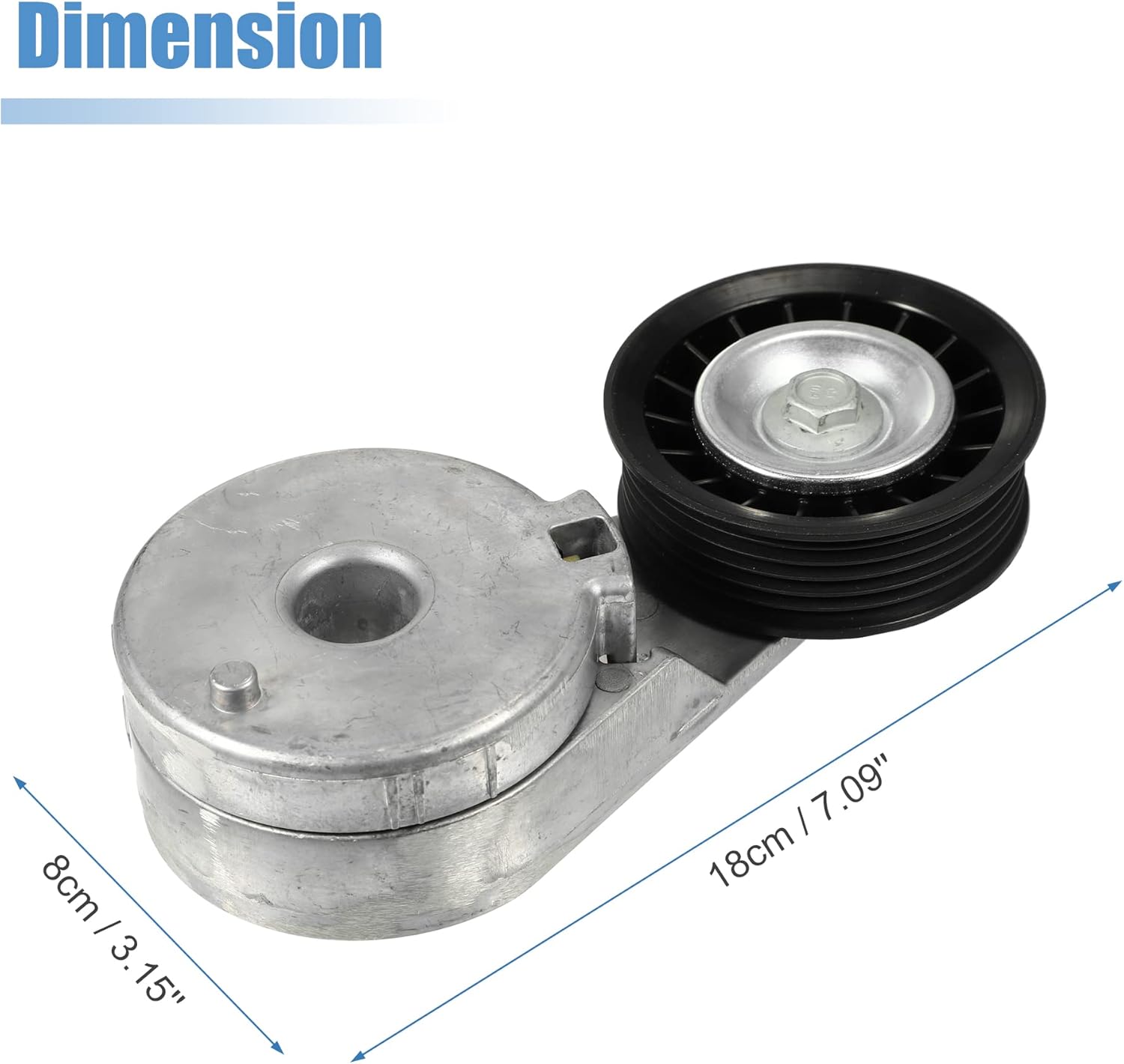 X AUTOHAUX 1 Pcs Engine Drive Belt Tensioner with Pulley for Buick Rendezvous 3.4L 3.5L Gas 2002-2007 for Buick Terraza 3.5L 2005-2006 12563083
