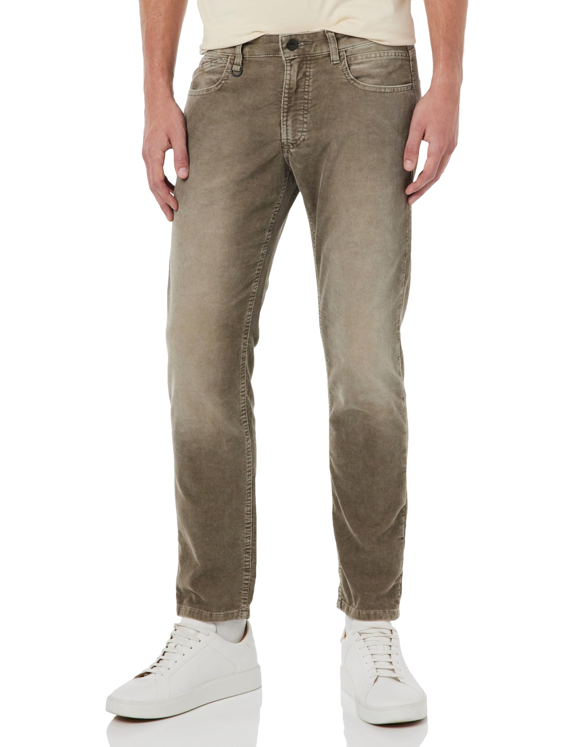 camel active Men's Slim Fit 5-Pocket Corduroy Trousers