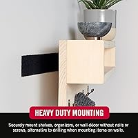 Vista 4 de VELCRO Brand - Resistencia industrial Uso en interiores y exteriores Potencia de sujeción superior en superficies lisas Tamaño 4 pies x 2