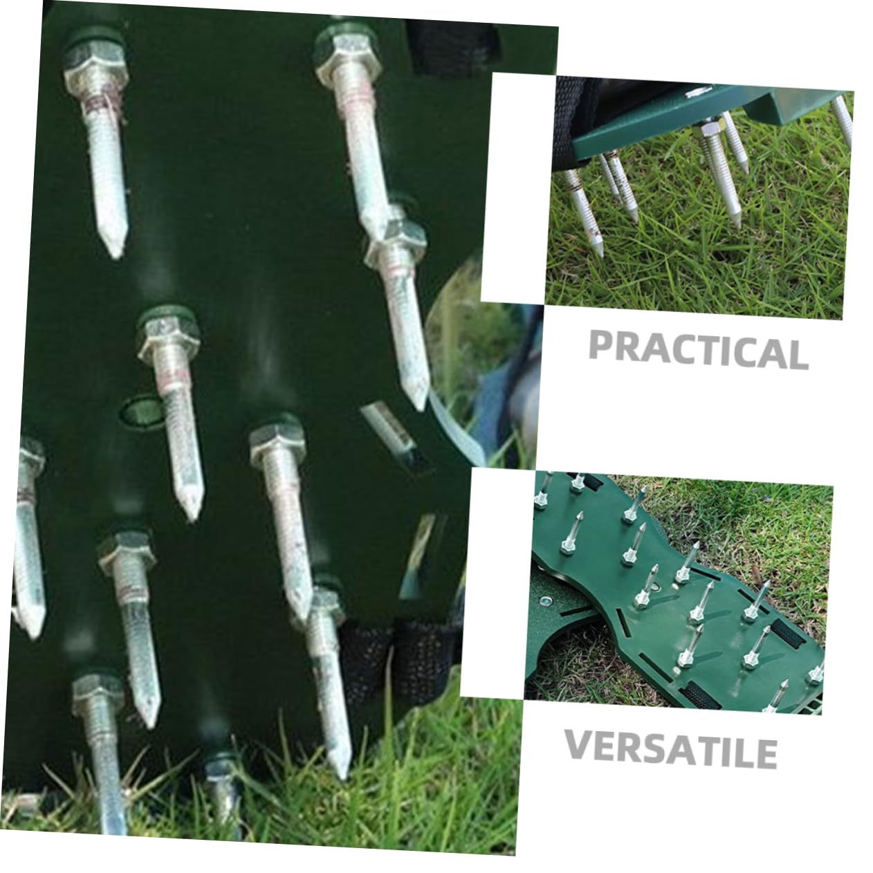 CIYODO 40pcs Metal Aerator Nails for Shoes Lawn Aerator Shoes Spikes Yard Tools Pegs