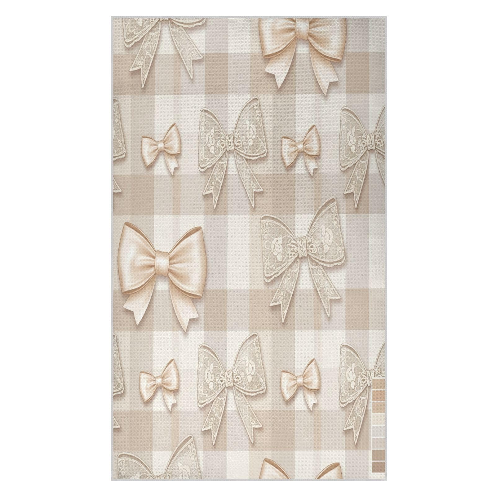 BURSTDDY Bows Kitchen Towels,Absorbent Dish Towels 1 Pack