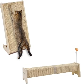 PETKARAY Sisal Cat Scratcher Large Size & Horizontal Scratching Post