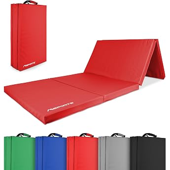 MSPORTS Gym Mat Premium Folding Soft Floor Mat 190 x 80 x 5 cm Gymnastics Mat Sports Mat for Home Children Adults