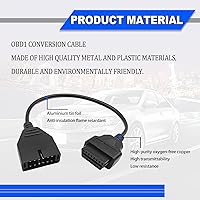 Vista 5 de Adaptador OBD, adaptador electrónico para vehículos GM, reemplazo del cable del conector OBD1 a OBD2
