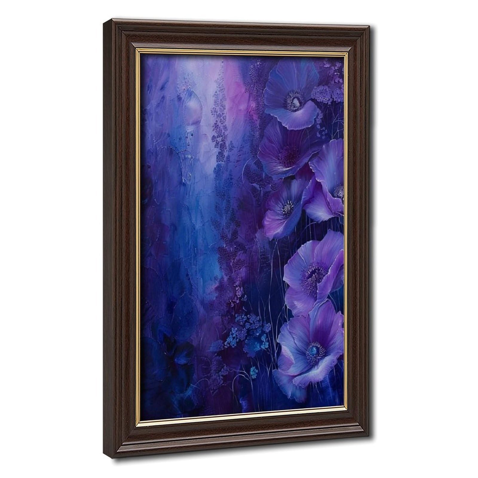 Bareronor Abstract Purple Poster Canvas Poster Bedroom Decor Landscape Office Room Decor Gift 24" L X 36" W