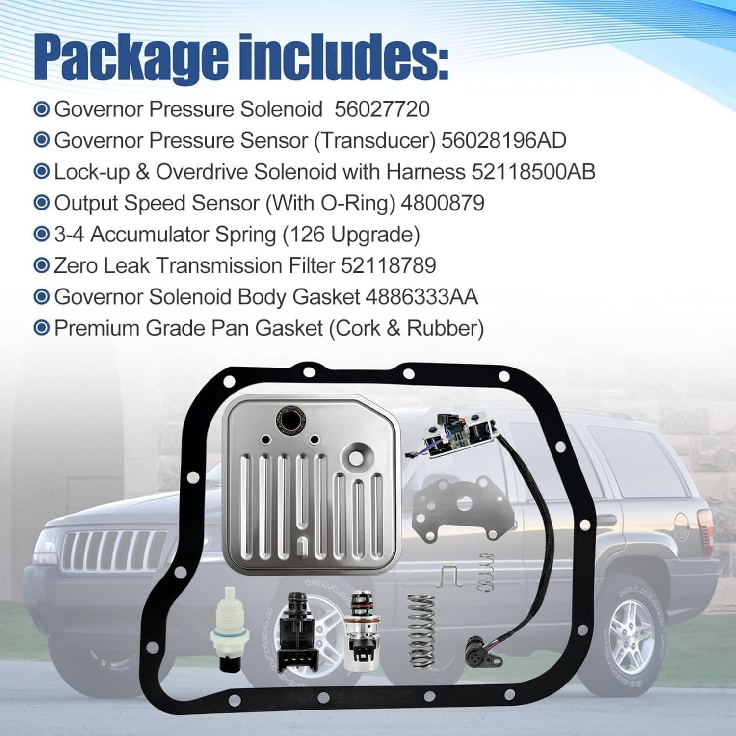 Transmission Filter Solenoid-Service & Upgrade Kit Car Accessories For Dodge A518 46RE 48RE