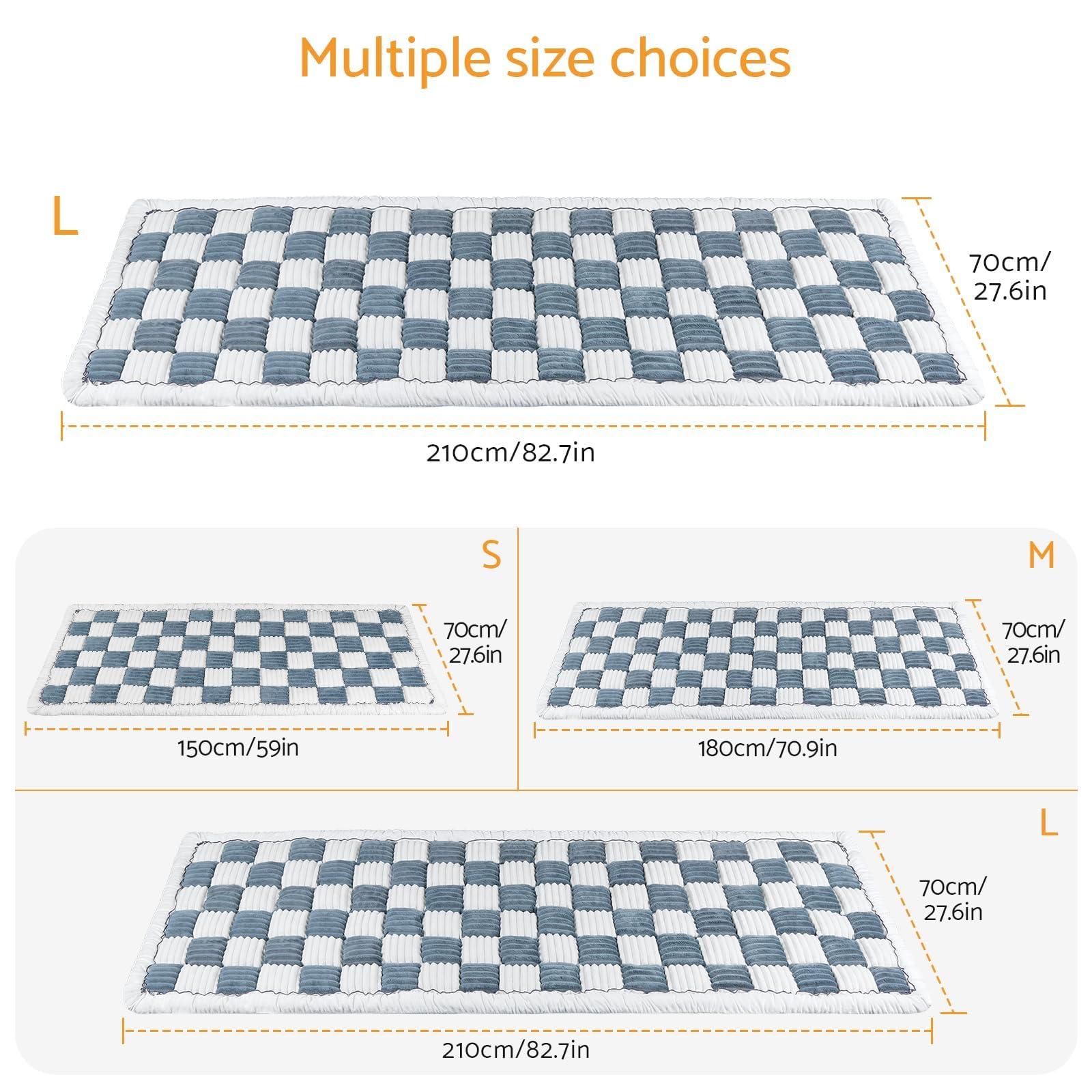 Maxetodo Dog Couch Cover Protector, Washable Anti-Slip Flannel Pet Sofa Cover, Reusable Furniture Protector for Dogs and Cats, Plush Cushion 27.6x82.7 inch