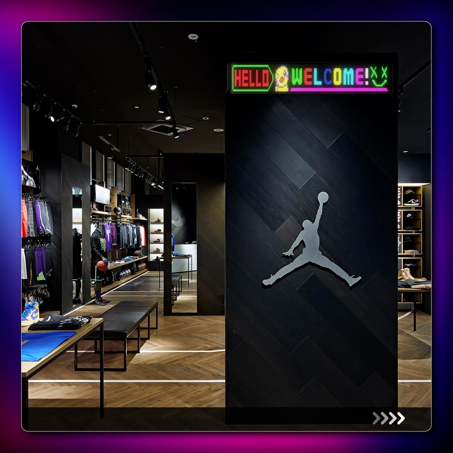 Großes LED Display 99x20 cm mit APP-Steuerung, Programmierbare RGB LED Laufschrift für Schaufenster, Geschäft, Restaurant & Werbung, Individuelle Texte, Bilder und Animationen per Bluetooth