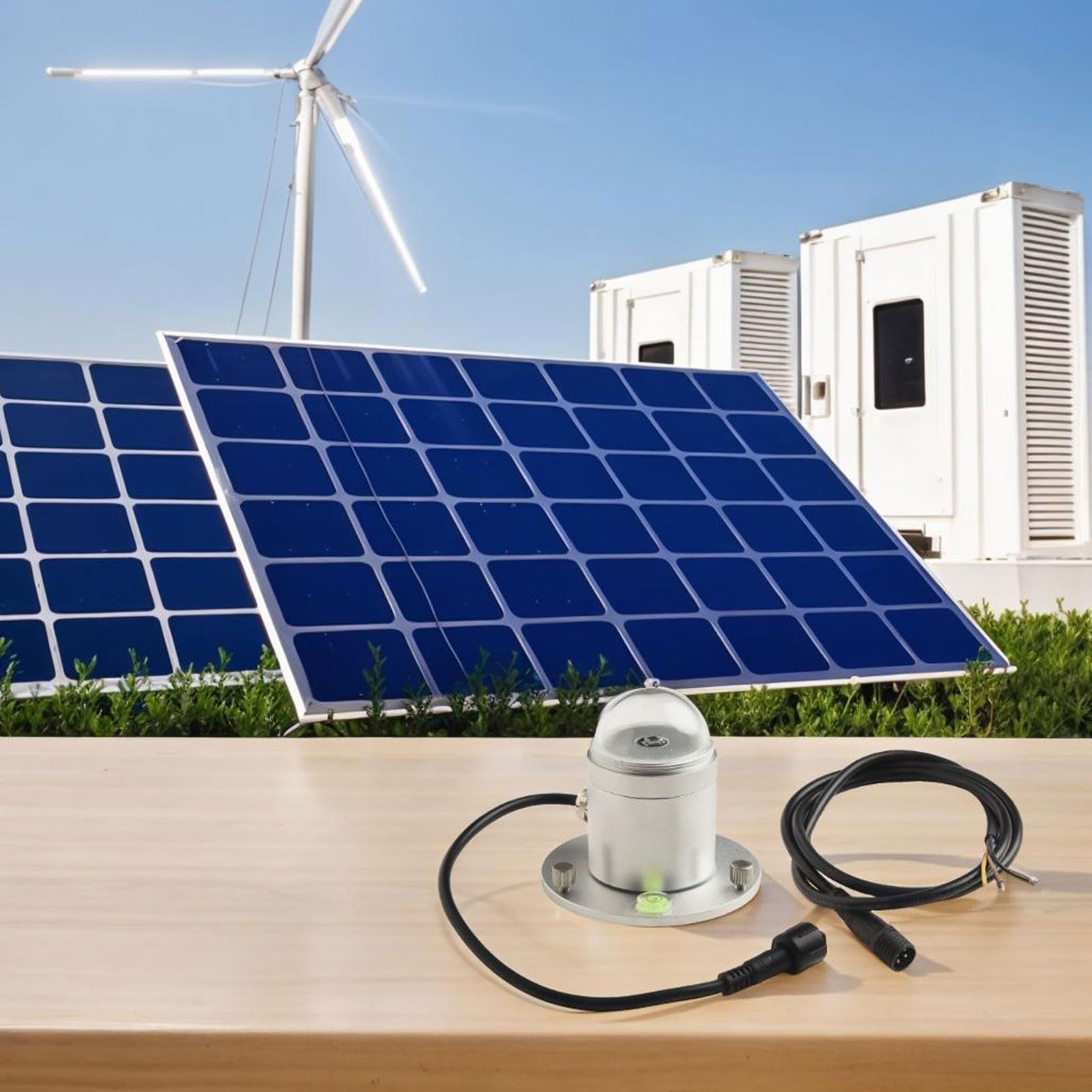 RS485 Sensor de radiación solar total, 400-1100nm espectral para monitoreo de energía solar del metro del lux de la gama, fuente de alimentación de DC 7-30V