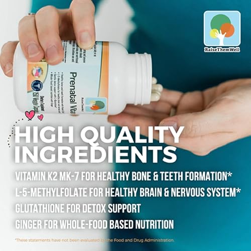 Miniatura 4 de Vitamina prenatal desarrollada por médicos multivitamínico prenatal formulado para una salud materna y fetal óptima, contiene vitaminas K2 MK-7,