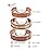 Touchstone copper bracelets | gift for men women |adjustable 100% pure solid real magnetic jewelry | handmade bracelet set combo | rope braided tibetan bangles. Set of 3 different designs