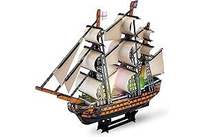 Fanbusa 3D LED Model Sailboat Kit: Embark on a Pirate Adventure for Adults and Kids