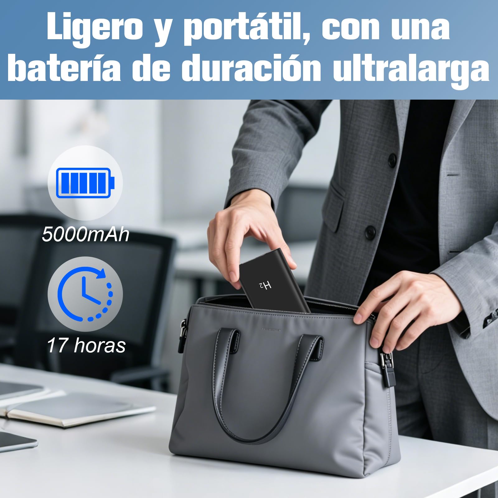 Camara Oculta Espia Camuflada 5000mAh Vigilancia Visión Nocturna para Hogar | Cámara Espía Oculta sin WiFi, HD1080P Minicámara Portátil, Cámara Portátil para Coche 17 horas