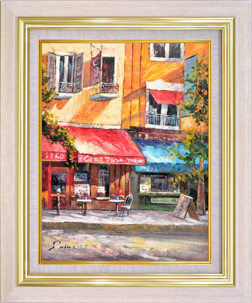 油絵 オイルペイントアート 山下 大希 カフェ通り F6 IOP-619