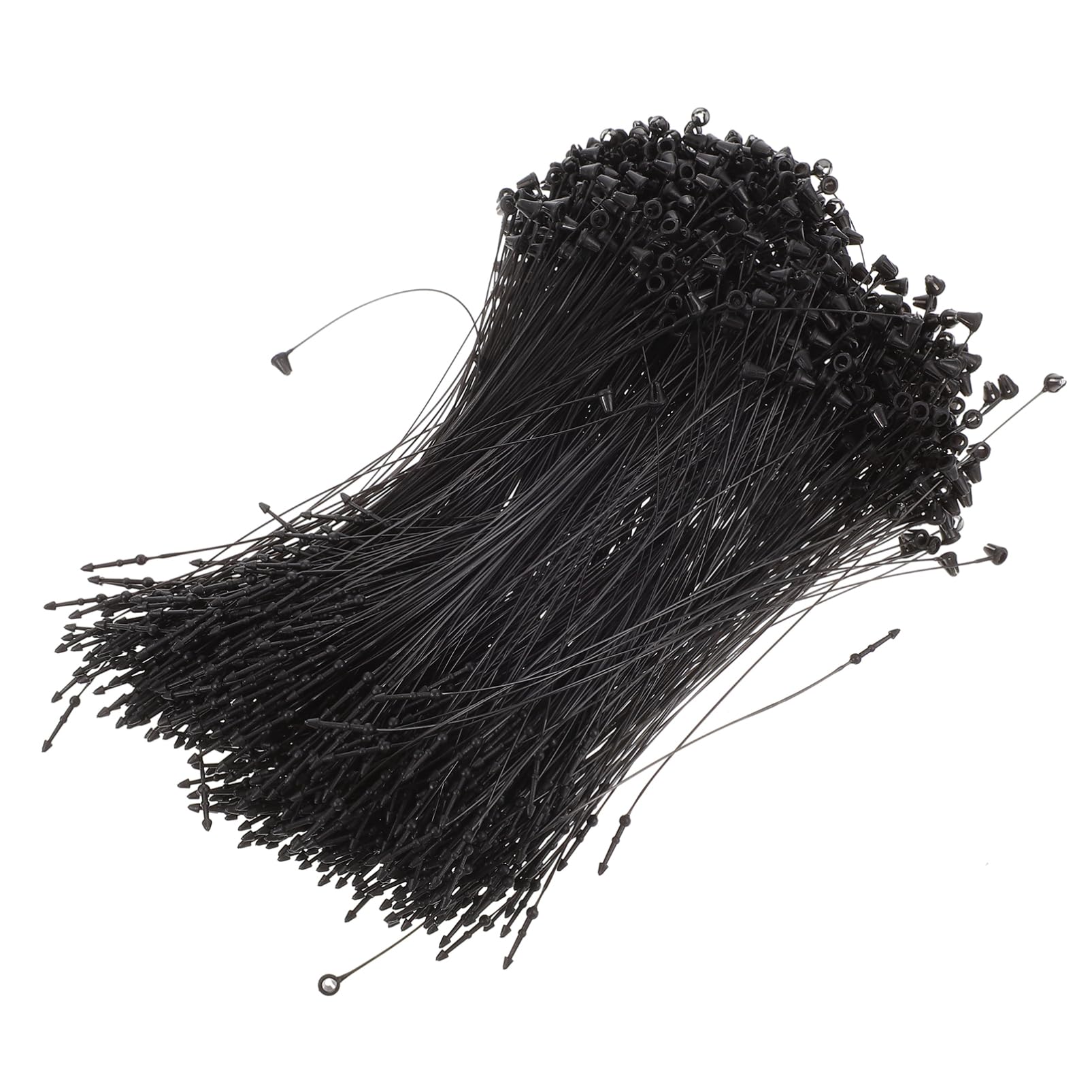 NAMOARLY 2 Trademark Tag Rope Prong Fasteners Hanging Tag Loop Label Ties Tag Fastener Hook Ties Tags Fastener Tag Labels Spring Ties Universal Plastic