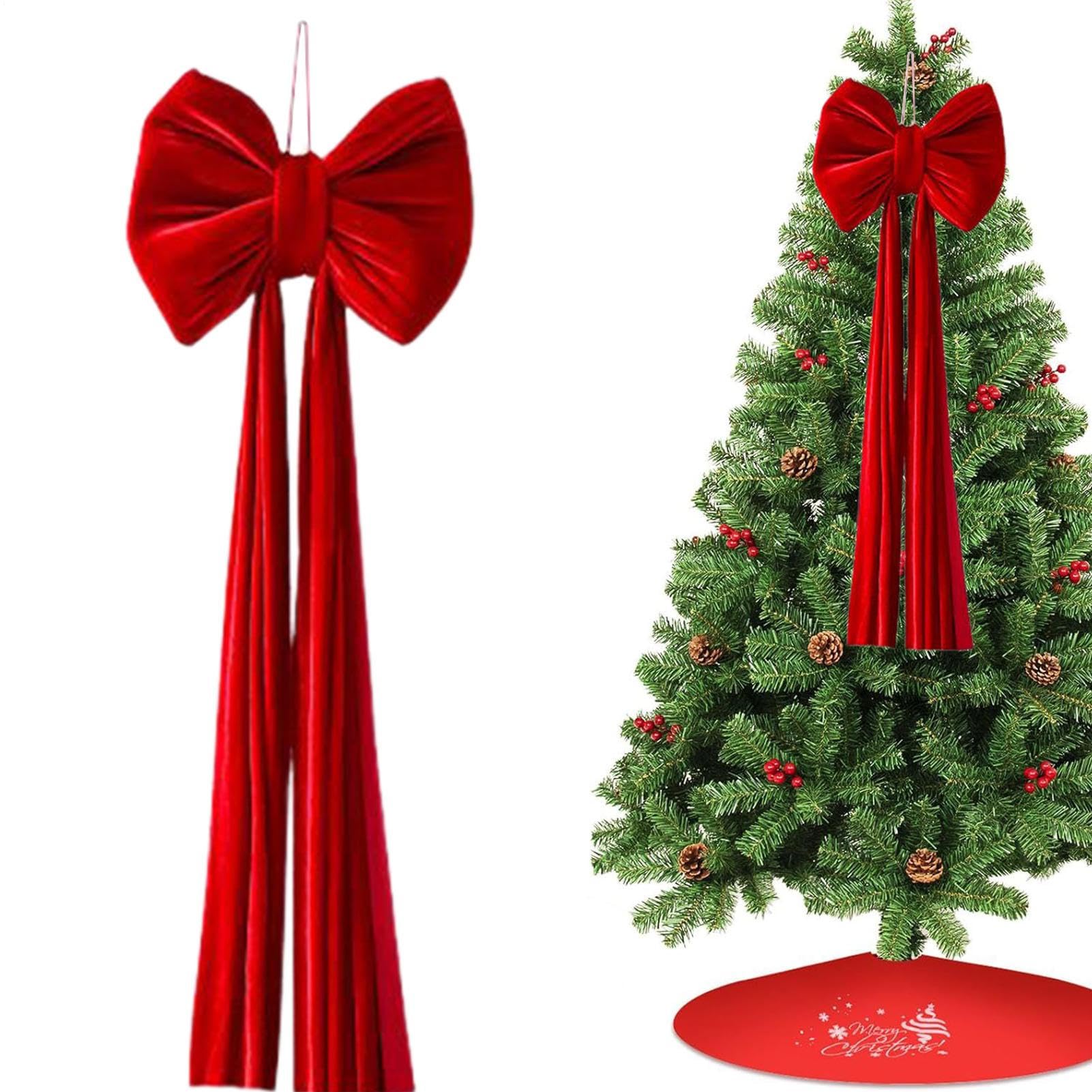 Riesige Schleife Für Weihnachtsbaum Vorgebundene Große Wiederverwendbare | Riesige Weihnachtsbaum Schleife Für Außenbereich Tür Vordere Treppe Hintergrund Zuhause Feiertag Herbst Valentinstag