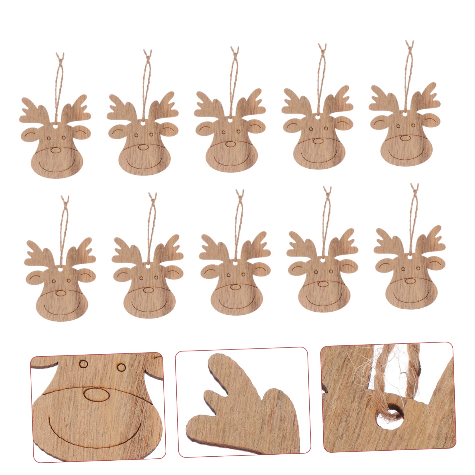 80piezas Rodajas De Madera Para Manualidades De Navidad Decoraciones De De Madera Natural Surtido De Chips Acabado y Celebraciones