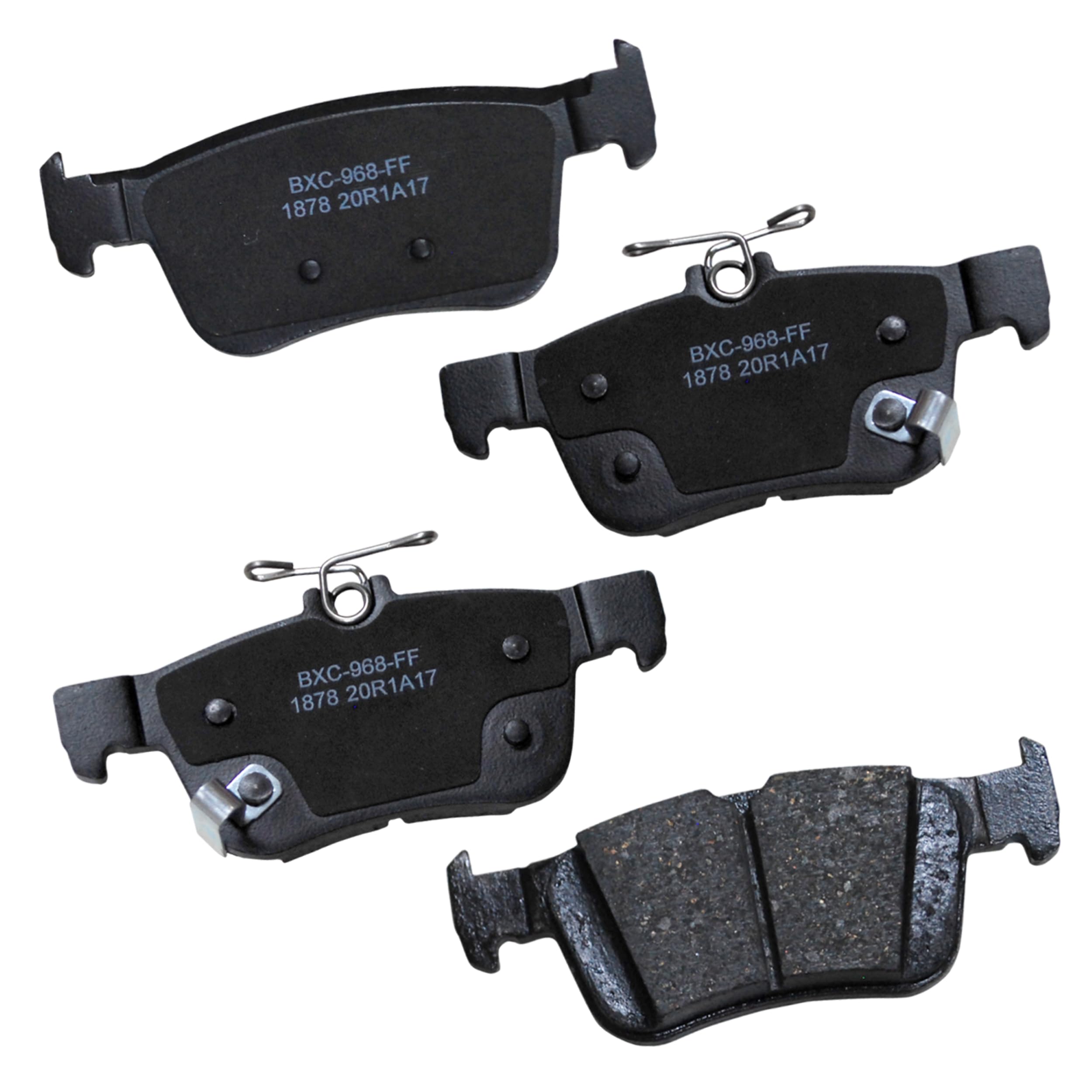 Bendix Premium SBC1878 Ceramic Rear Brake Pads for Acura Integra 2023, RDX 2020-2019, Honda Civic 2023-2016