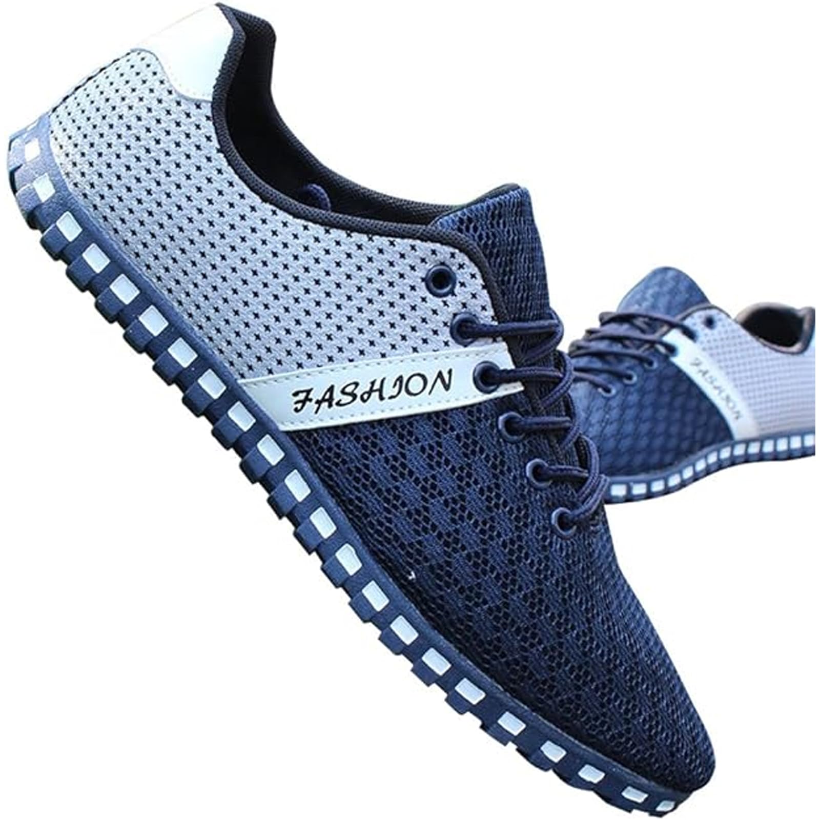 Sun Lorence Men Breathable Mesh Lace-up Sneakers Light Flat Fashion Sneakers