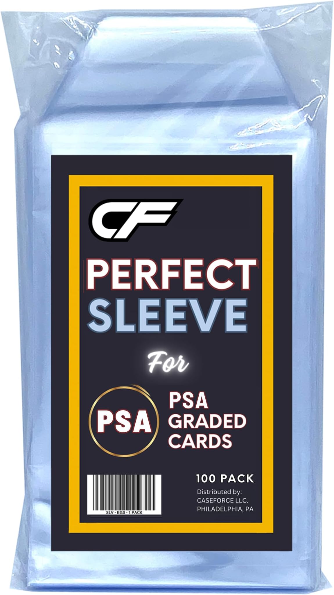 PSA Graded Trading Card Sleeves (100 Count) Perfect fit for PSA/CGC Graded Cards