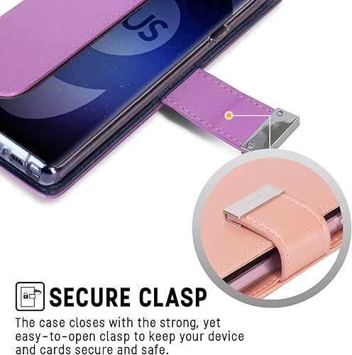 Miniatura 3 de GOOSPERY Rich Wallet para Samsung Galaxy S9 Plus Case (2018) Ranuras para tarjetas adicionales Funda de cuero Flip (púrpura)