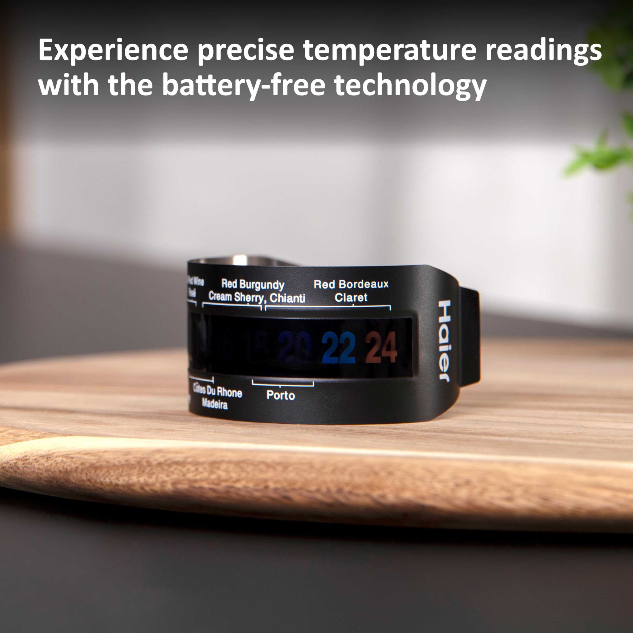 Haier Wein-Geschenkset limitierte Edition – Weinthermometer und elektrischer Vakuumversiegelung – hält Wein bis zu 7 Tage frisch, schnelles Ablesen der Temperatur