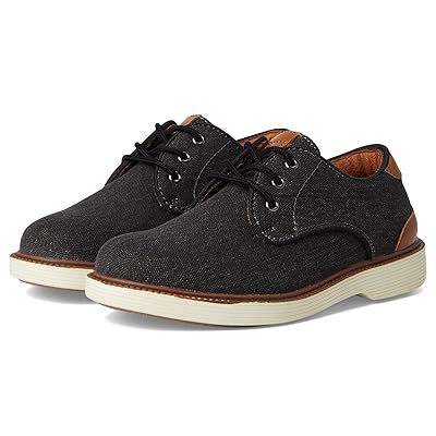 Florsheim Kids Highland Canvas Plain Toe Oxford Jr. (Toddler/Little Kid/Big Kid) Boys Shoes Black