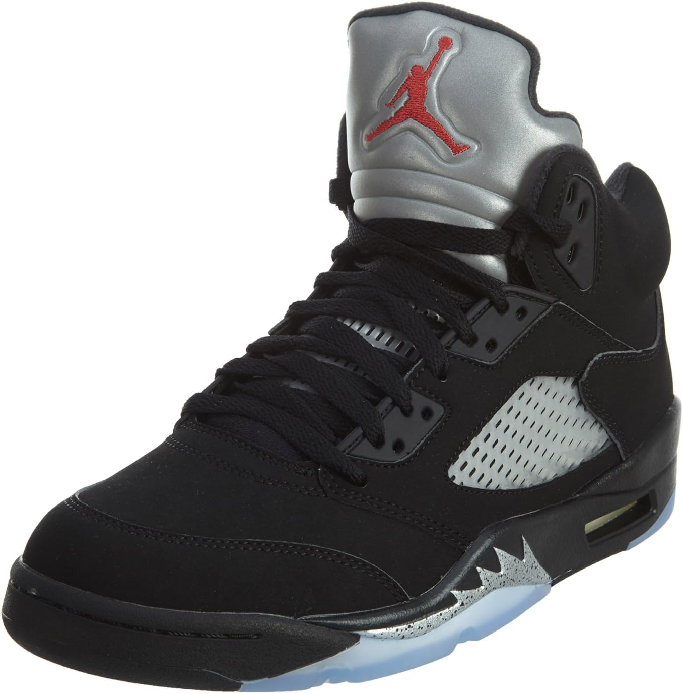 Black/Fire Red-mtllc Slvr-wht