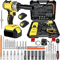 Chave de Impacto a Bateria, Parafusadeira de Impacto, Parafusadeira Brushless, 48V