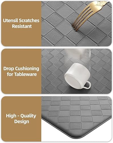 Miniatura 42 de Color&Geometry Tapetes acolchados antifatiga para cocina, 17 x 47 pulgadas, alfombra de pasillo antideslizante impermeable, alfombrilla acolchada