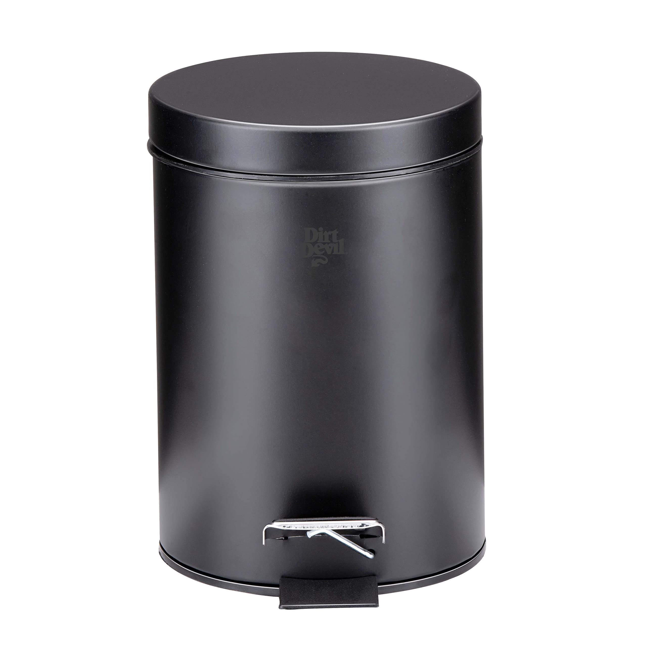 Dirt Devil Poubelle 3 Litres Salle de Bain ou Toilettes Compartiment Intérieur Amovible Noir