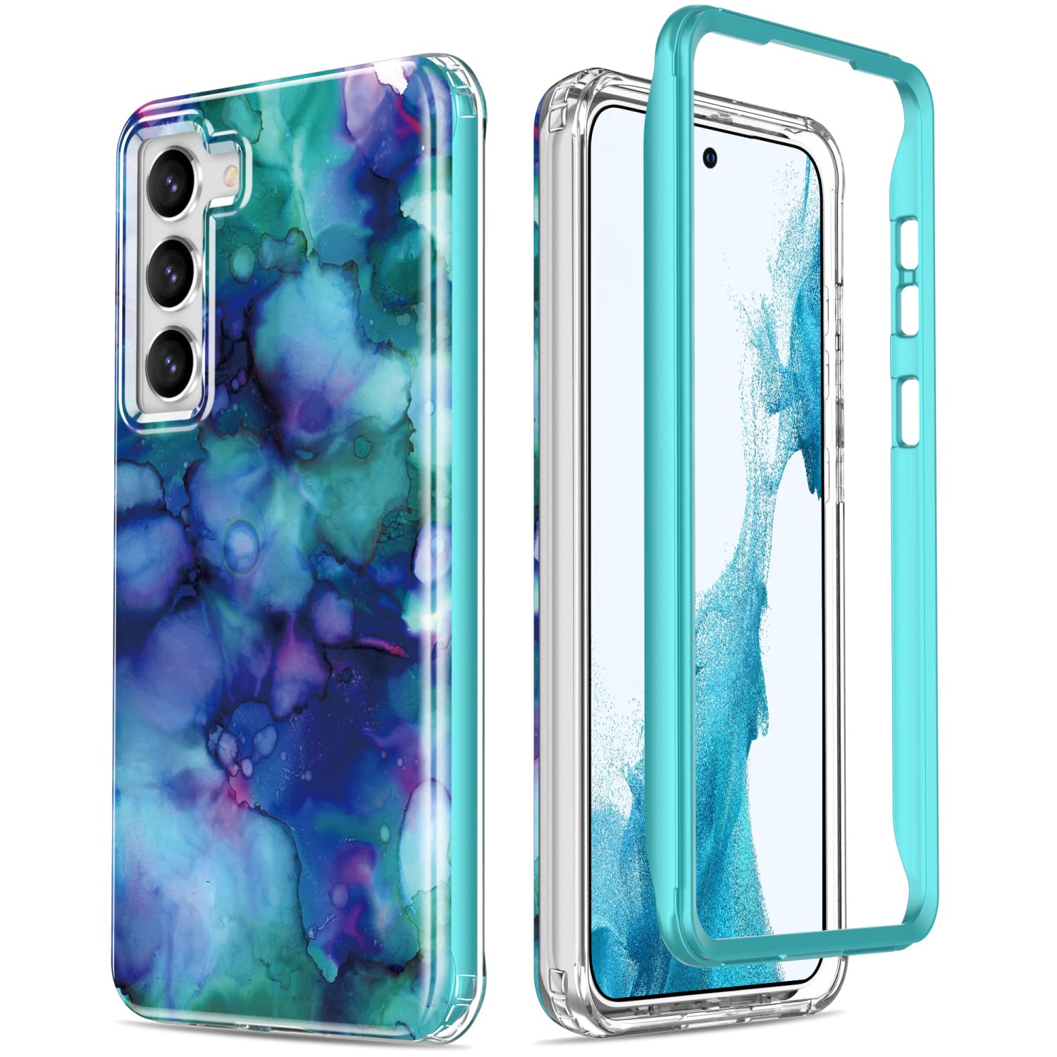 Esdot for Samsung Galaxy S23 Case,Military Grade Passing 21ft Drop Test,Rugged Cover with Fashionable Designs for Women Girls,Protective Phone Case