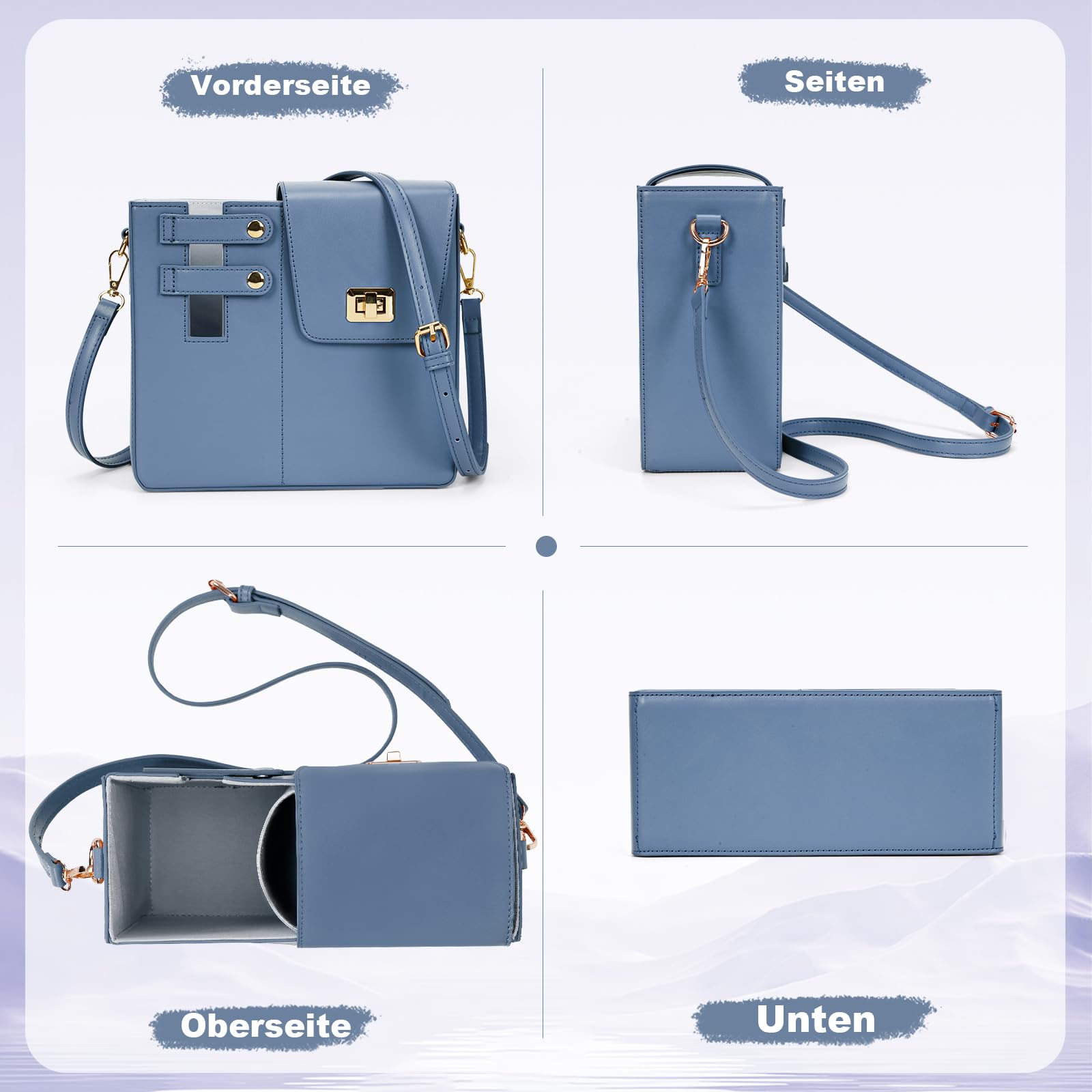 Stanley Sport Bolso de hombro portátil para botellas de agua A06 azul