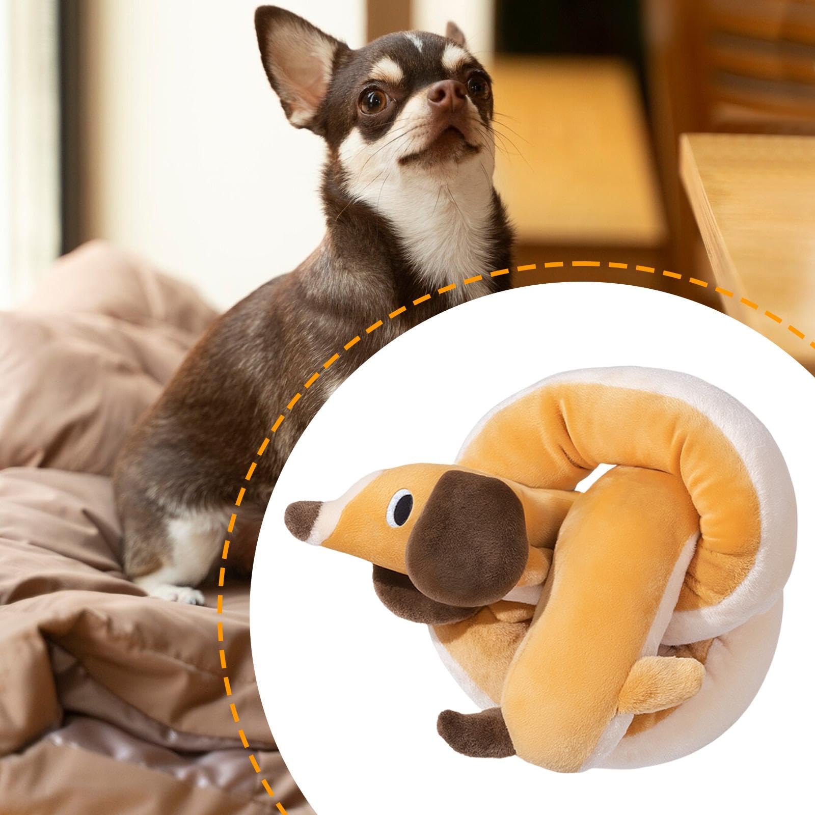 Colcolo Quietschendes Hundespielzeug, Kauspielzeug für drinnen und draußen, lustig, mittelgroß, groß, bequem, Haustierbedarf, Neuheit, Style B